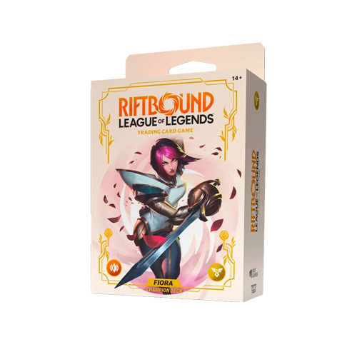 Riftbound: League of Legends TCG - Spiritforged Champion Deck: Fiora Display | Pré-venda